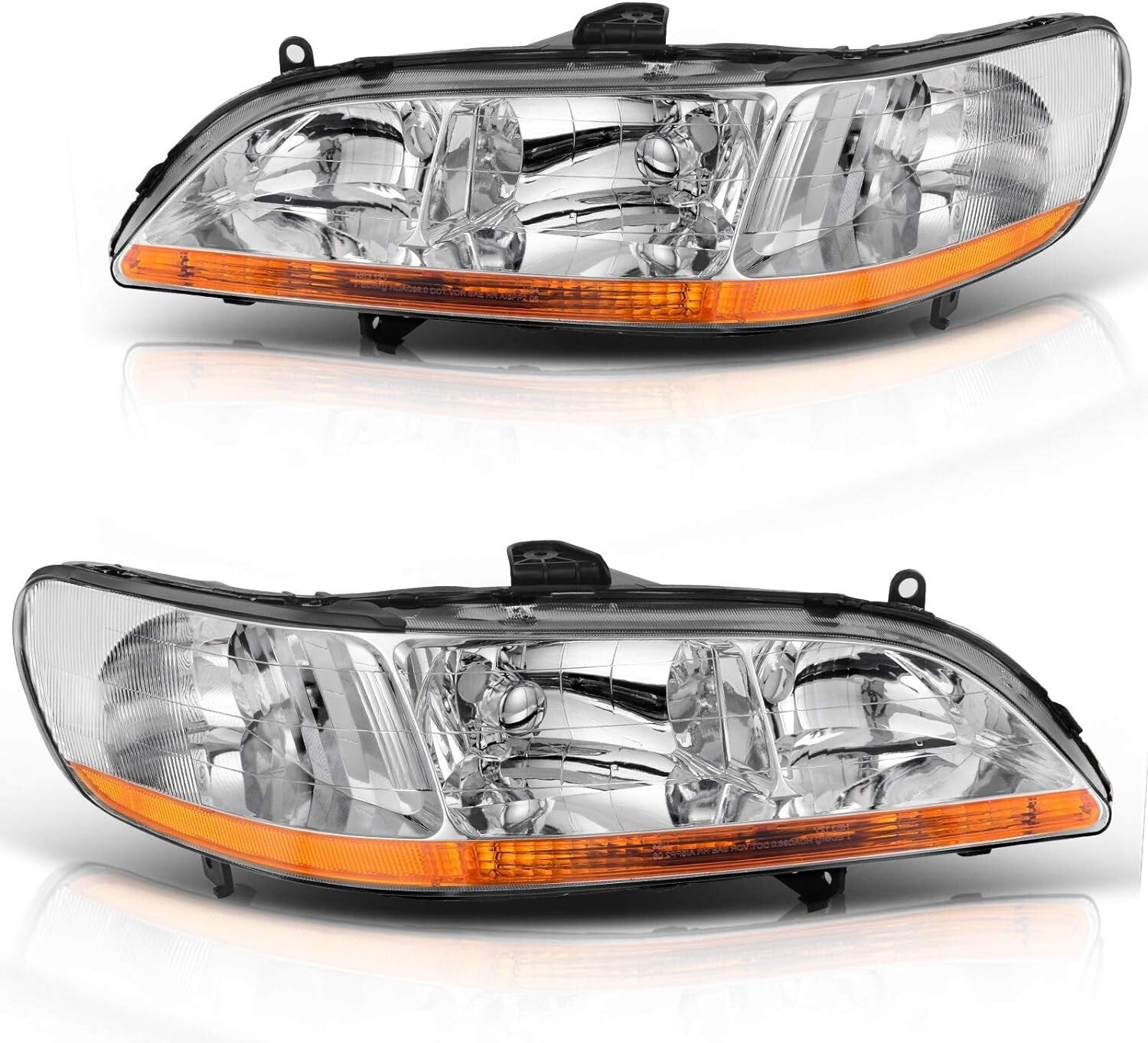 Impact-Resistant Headlight Assembly for 1998-2002 Honda Accord - Enhanced Safety