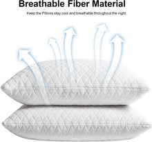 Load image into Gallery viewer, Cooling Adjustable King Size Memory Foam Pillows - Soft Support for All Sleepers