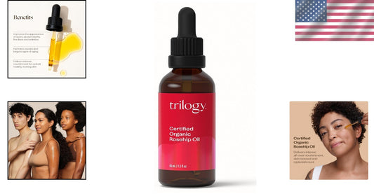 Certified Organic Cold-Pressed Rosehip Oil for Scars & Stretch Marks - 45ml