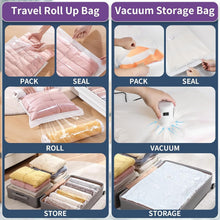Load image into Gallery viewer, Heavy-Duty Vacuum Seal Bags Set (25), 5 Sizes + Electric Air Pump Included