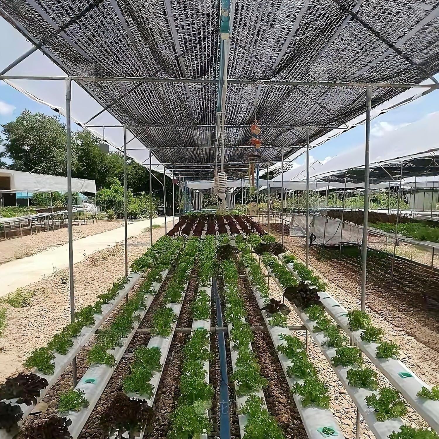 Heavy-Duty Black Shade Cloth 30x50 FT with Reinforced Grommets - Outdoor Comfort