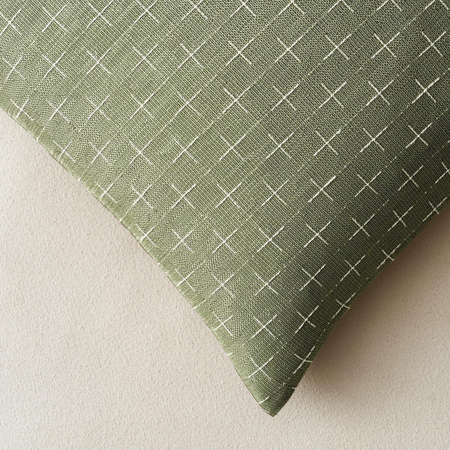 Chic Sage Green 24x24 Pillow Covers for Sofa & Bed - Premium Quality Fabric