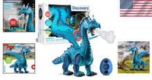Load image into Gallery viewer, Large Remote Control Dragon Toy with Wing-Flapping, Roaring &amp; Light-Up Features