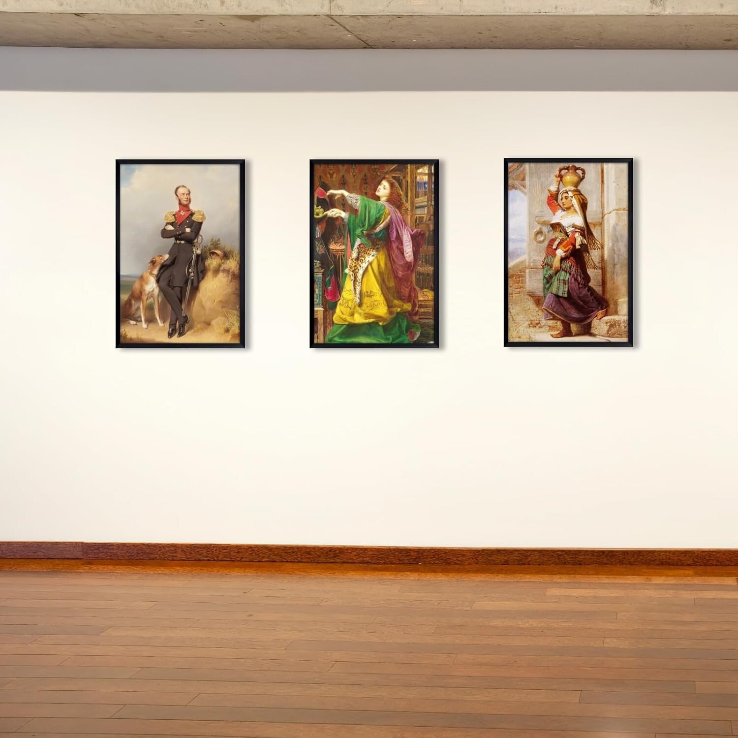 Elegant Set of 7 Black 12x18 Picture Frames for Wall Display - Versatile Style