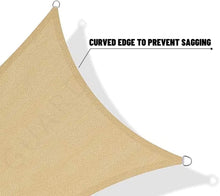 Load image into Gallery viewer, Lightweight 7' x 13' Rectangle Sun Shade Sail - Quick Installation for Outdoors