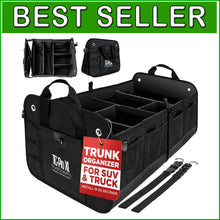 Load image into Gallery viewer, Multi-Functional Trunk Organizer for Minivans &amp; Trucks - Collapsible &amp; Portable