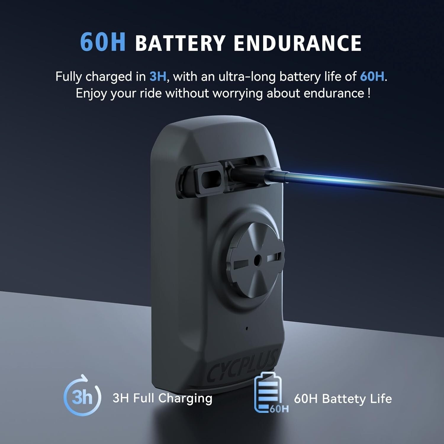 Advanced Wireless Bike Speedometer with 60-Hour Battery Life & IPX6 Protection