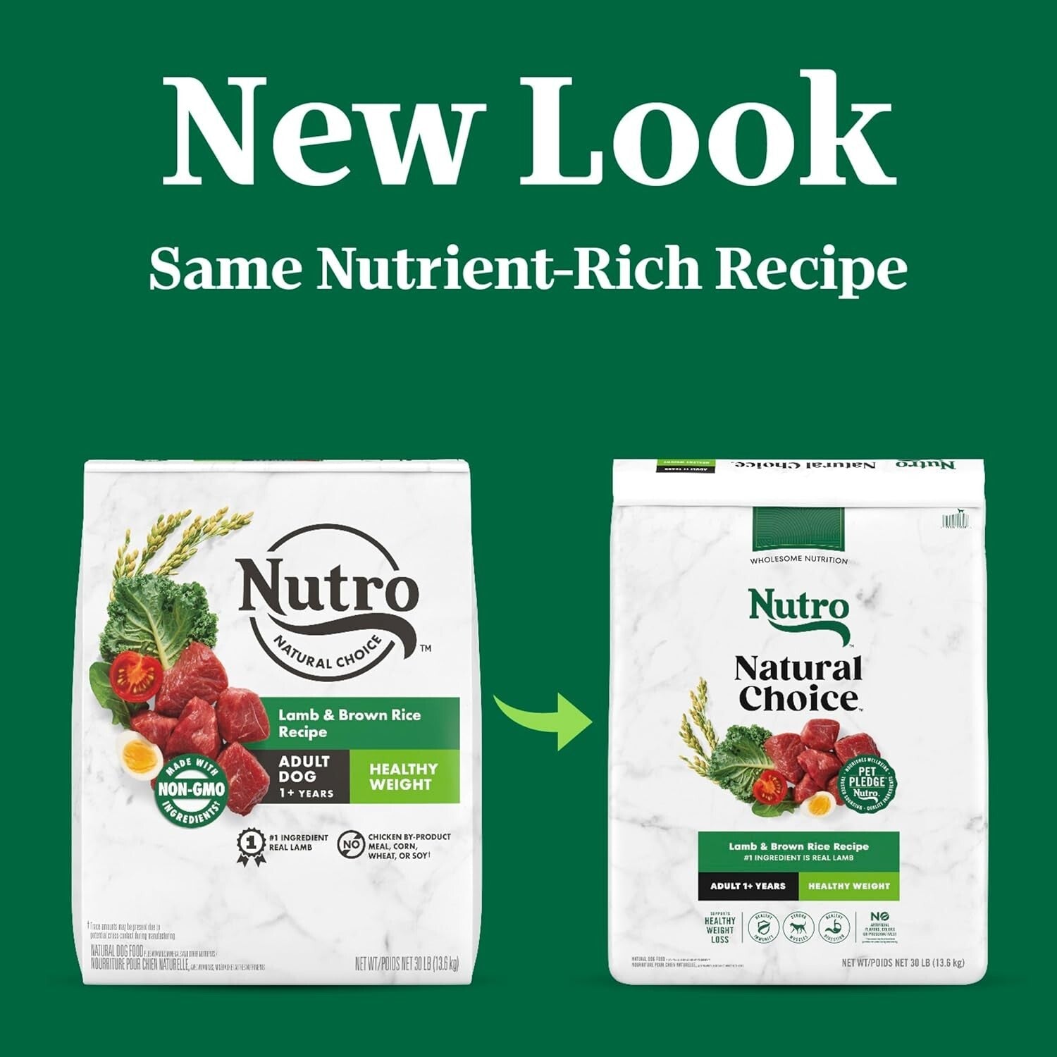 Nutro Natural Choice Healthy Weight Dry Dog Food - Lamb & Rice, 30 lbs. Bag