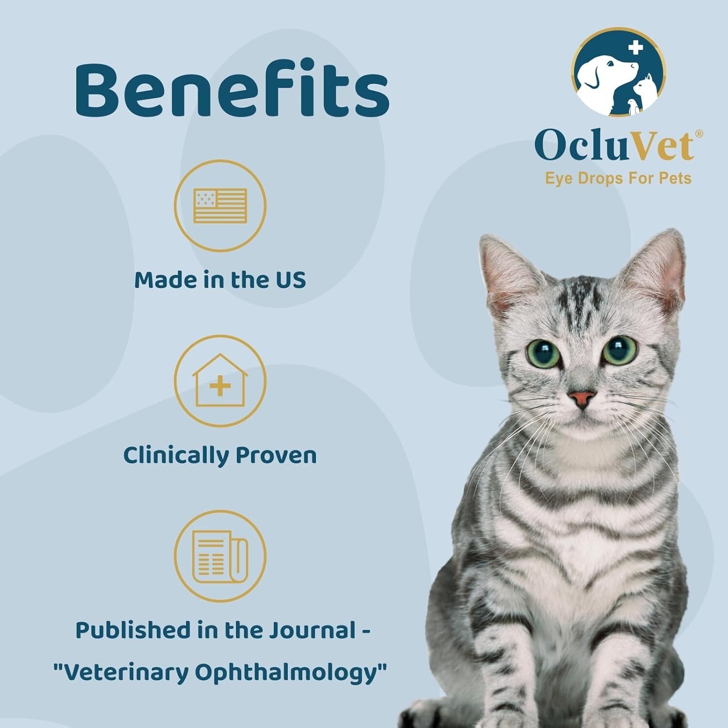 Pet Eye Care Drops with N-Acetyl-L-Carnosine - Natural Formula for Clarity, 16mL