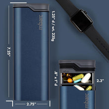 Load image into Gallery viewer, Sleek Extra Large Pill Organizer - 7-Day Compartments in Matte Blue