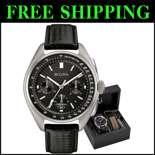 Men's Lunar Pilot 6-Hand Chronograph - High-Performance Quartz Watch Set