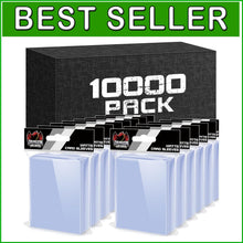 Load image into Gallery viewer, Premium Clear Plastic Card Sleeves for Standard Trading Cards - 100 Count