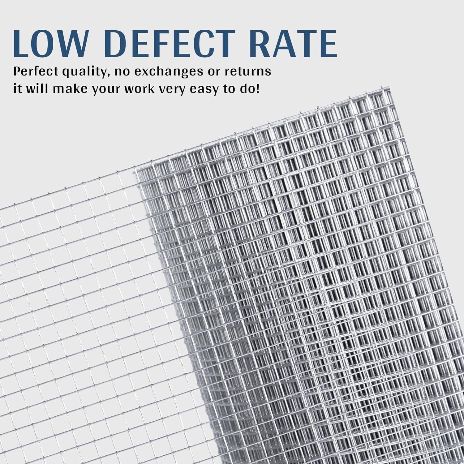 23-Gauge Hardware Cloth - Rustproof 48" x 50' Wire Mesh for Outdoor Fencing