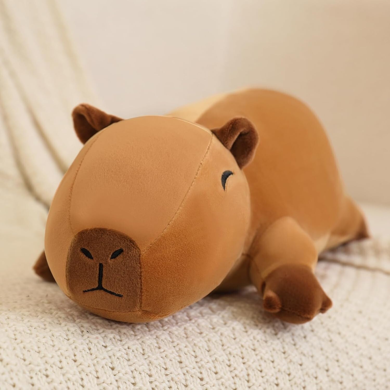 Charming Weighted Capybara Stuffed Animal - A Cozy Companion & Gift 3.74 Lbs