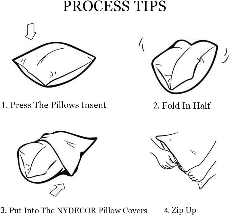 Creative Cat-Themed Decorative Pillow Covers, 4 Pack 18" x 18" Zippered Design