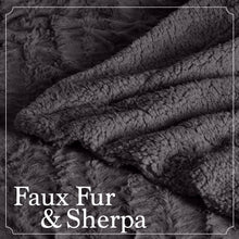 Load image into Gallery viewer, King Size Faux Fur Blanket 108x90 - Elegant Reversible Throw for All Seasons