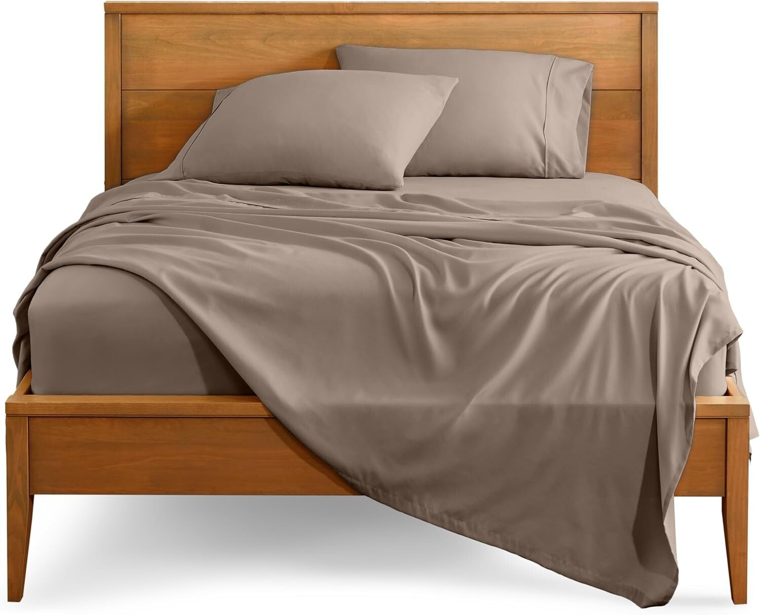 California King Sheet Set - Ultra-Soft 1800 Thread Count - Taupe Luxury Bedding