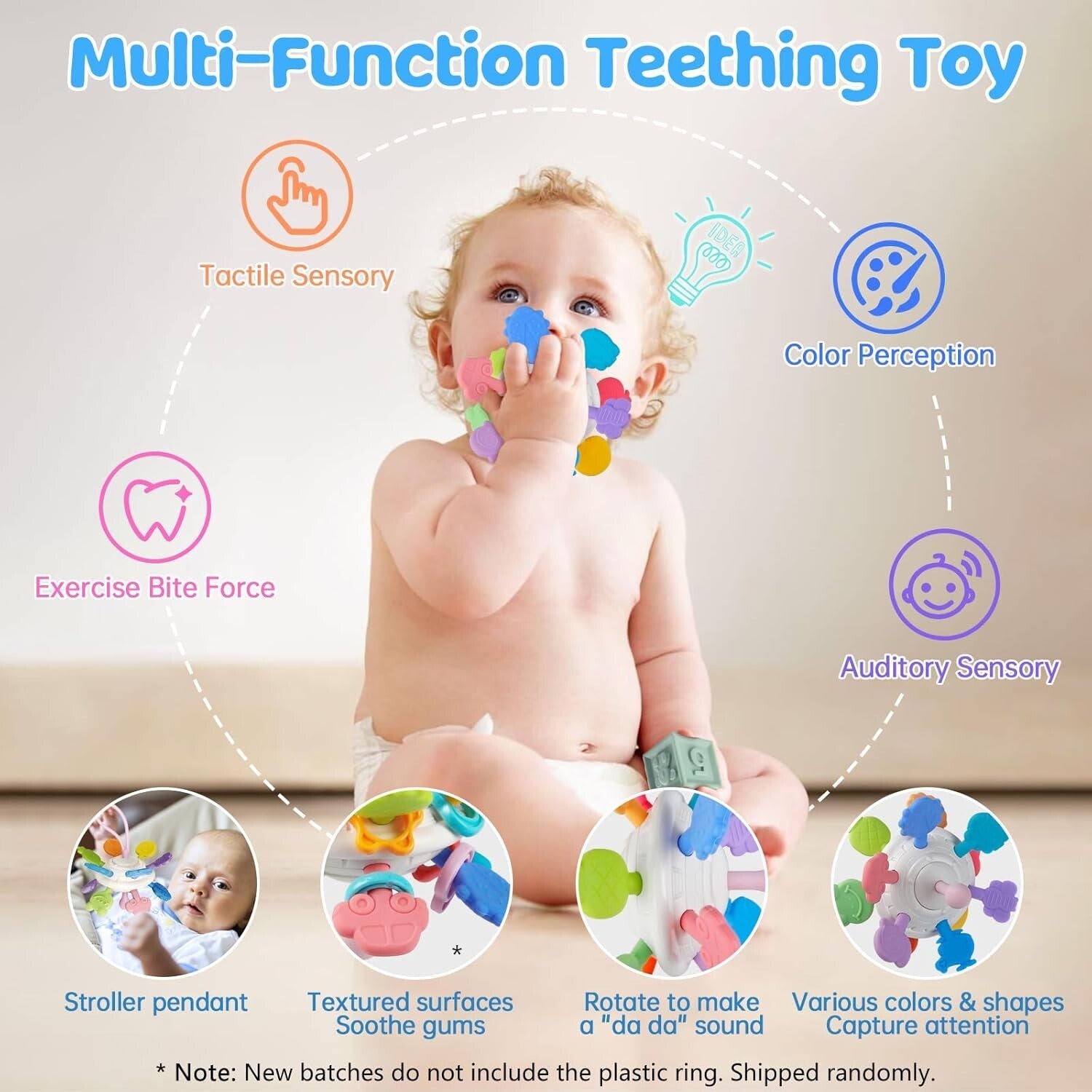 6-in-1 Montessori Baby Toy Set: Stacking, Sorting & Musical Fun for Infants