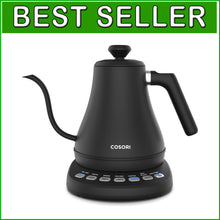 Load image into Gallery viewer, Elegant Electric Gooseneck Kettle with 5 Temperature Presets &amp; 1-Hour Keep Warm