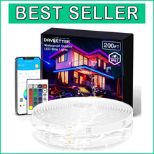 Load image into Gallery viewer, Multicolor LED Strip Lights, 200ft Waterproof Design with Music Sync Control
