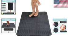 Load image into Gallery viewer, Premium 47x32 Non-Slip Bath Mat with Secure Suction Grip &amp; Drainage Holes