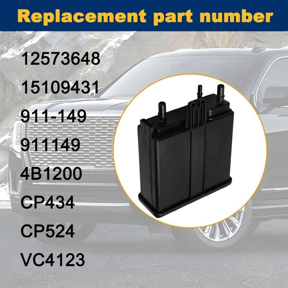 Fuel Evap Charcoal Vapor Canister for Escalade, Tahoe & Yukon 04-16 Replacement