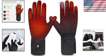 Load image into Gallery viewer, Thin &amp; Flexible Electric Heated Gloves with Touch Sensors for Outdoor Activities