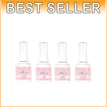 Load image into Gallery viewer, Gelly Tips Essentials Nail Set: Glossy Finish Gel, Prep &amp; Top Coat for DIY