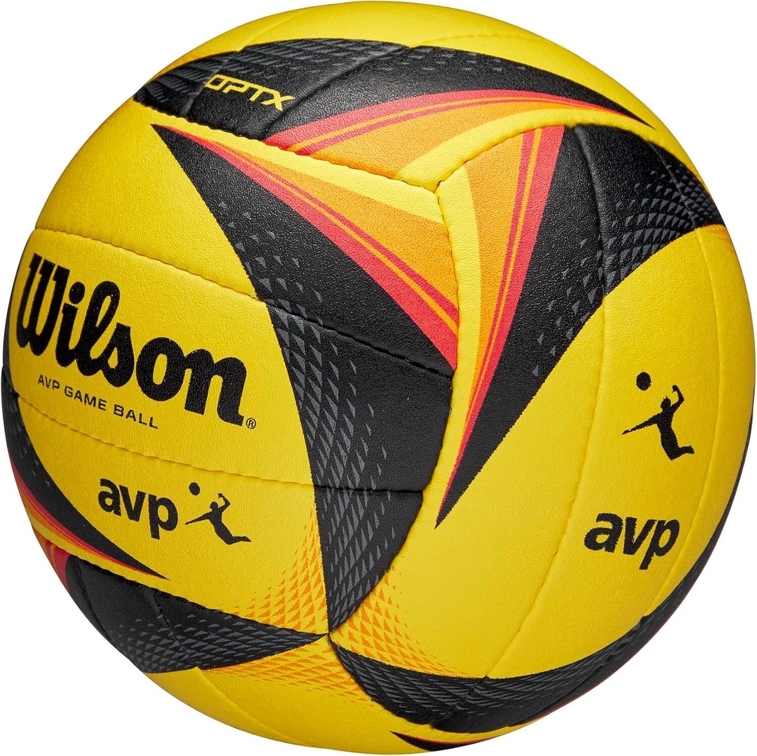 Lightweight AVP Game Volleyball - Official Yellow/Black for Competitive Play