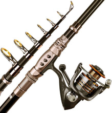 Load image into Gallery viewer, High-Performance Fishing Rod &amp; Reel Kit - Durable Carbon Fiber Construction