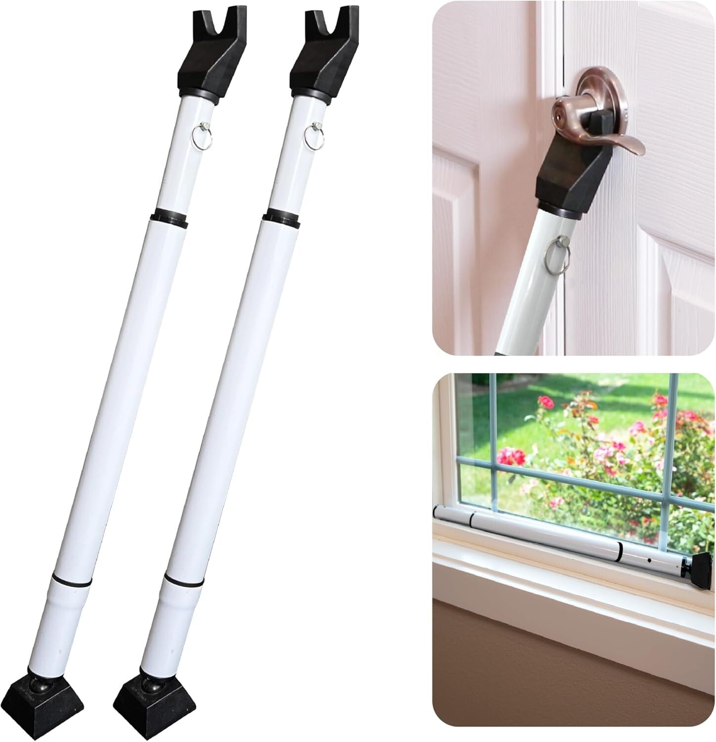 Portable Adjustable Door Bar - Ultimate 40-Gauge Security for Home & Travel