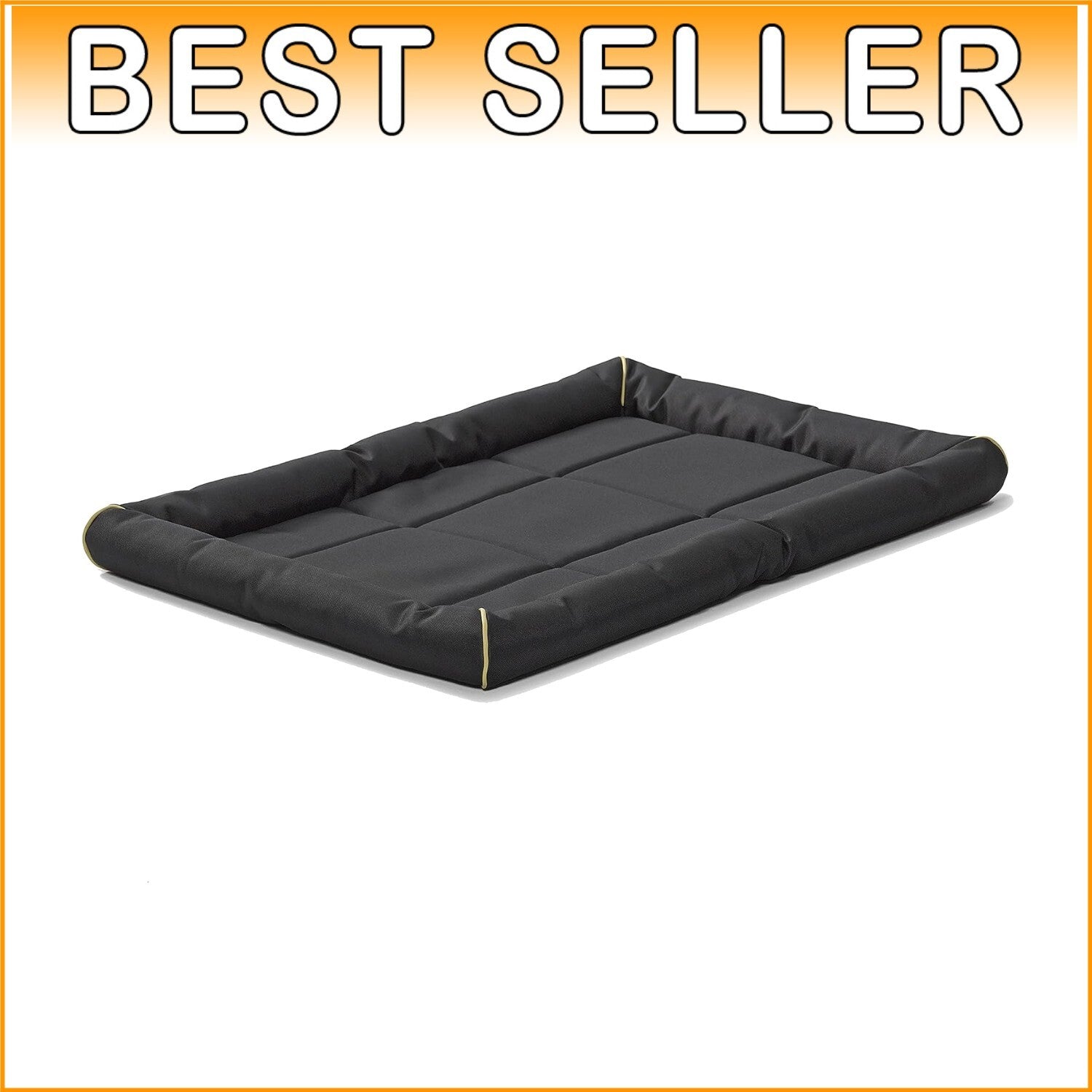 Maxx 36-Inch Water-Resistant Dog Bed with Non-Slip Base for Crate Comfort