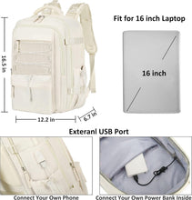 Load image into Gallery viewer, Durable Travel Backpack with USB Port for Daily Commutes &amp; Outdoor Adventures