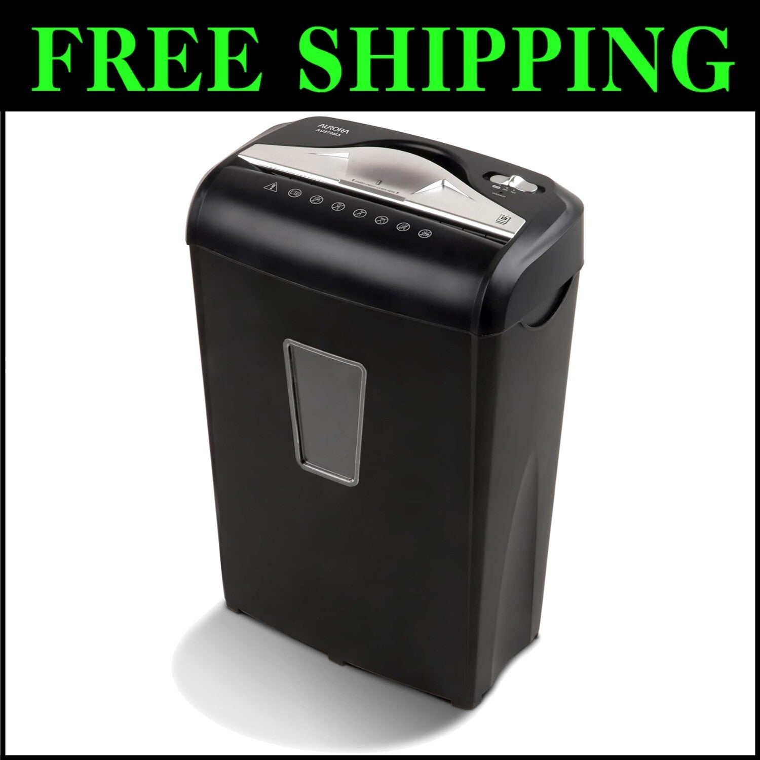 Efficient High-Security 8-Sheet Micro-Cut Shredder with Thermal Protection