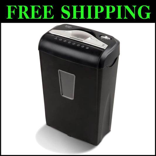 Efficient High-Security 8-Sheet Micro-Cut Shredder with Thermal Protection