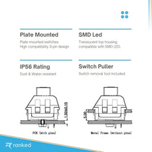 Load image into Gallery viewer, Professional Gaming Switches: 90 Kailh Box Jade for High-Performance Keyboards