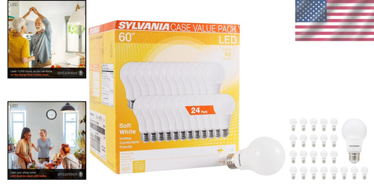 Energy-Saving 8.5W A19 LED Bulbs - 60W Equivalent, 11,000 Hours, Frosted Finish