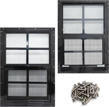 Load image into Gallery viewer, Energy-Efficient 2 Pack Shed Windows - 12x18 with Tempered Glass Protection
