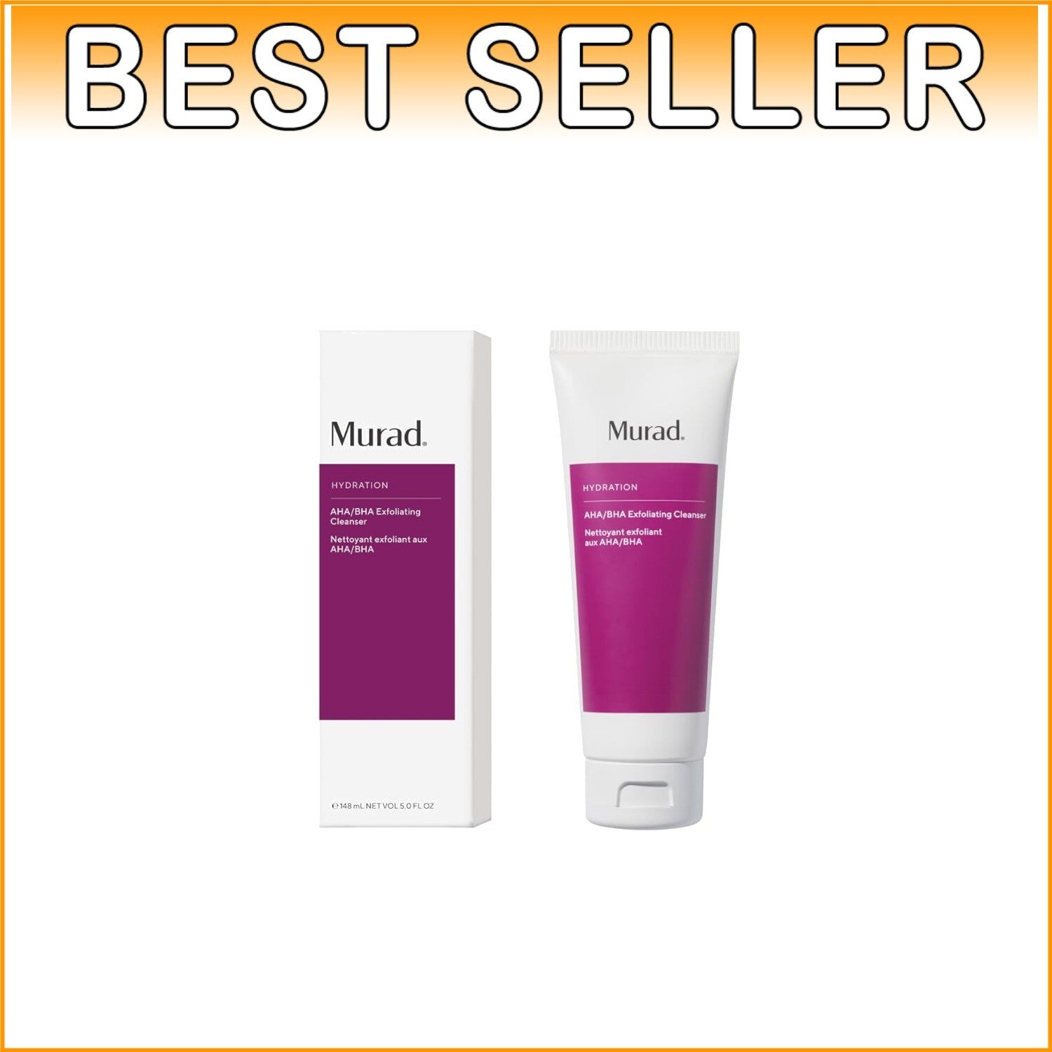 Triple-Action AHA/BHA Exfoliating Cleanser for Smoother, Radiant Skin
