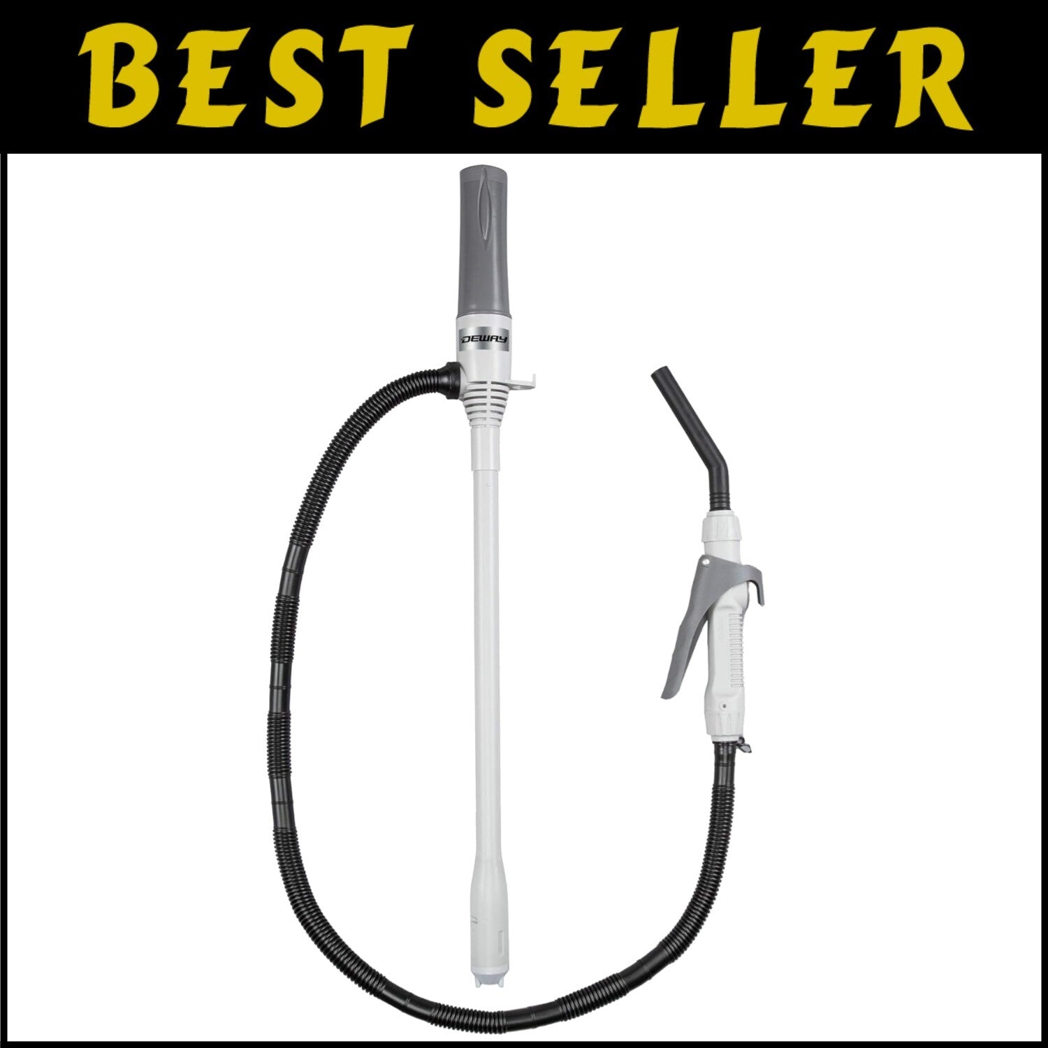 Powerful D Battery Liquid Transfer Pump – Extra Long Hose for All Cans & Liquids