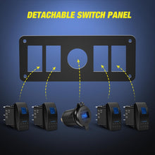 Load image into Gallery viewer, High-Speed USB Charger &amp; Waterproof Rocker Switch Panel for Trucks, Boats, RVs