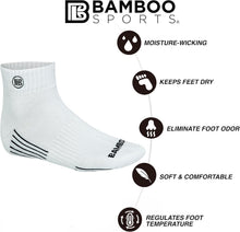 Load image into Gallery viewer, Quarter High Bamboo Socks for Men - Breathable &amp; Odor Eliminating Performance