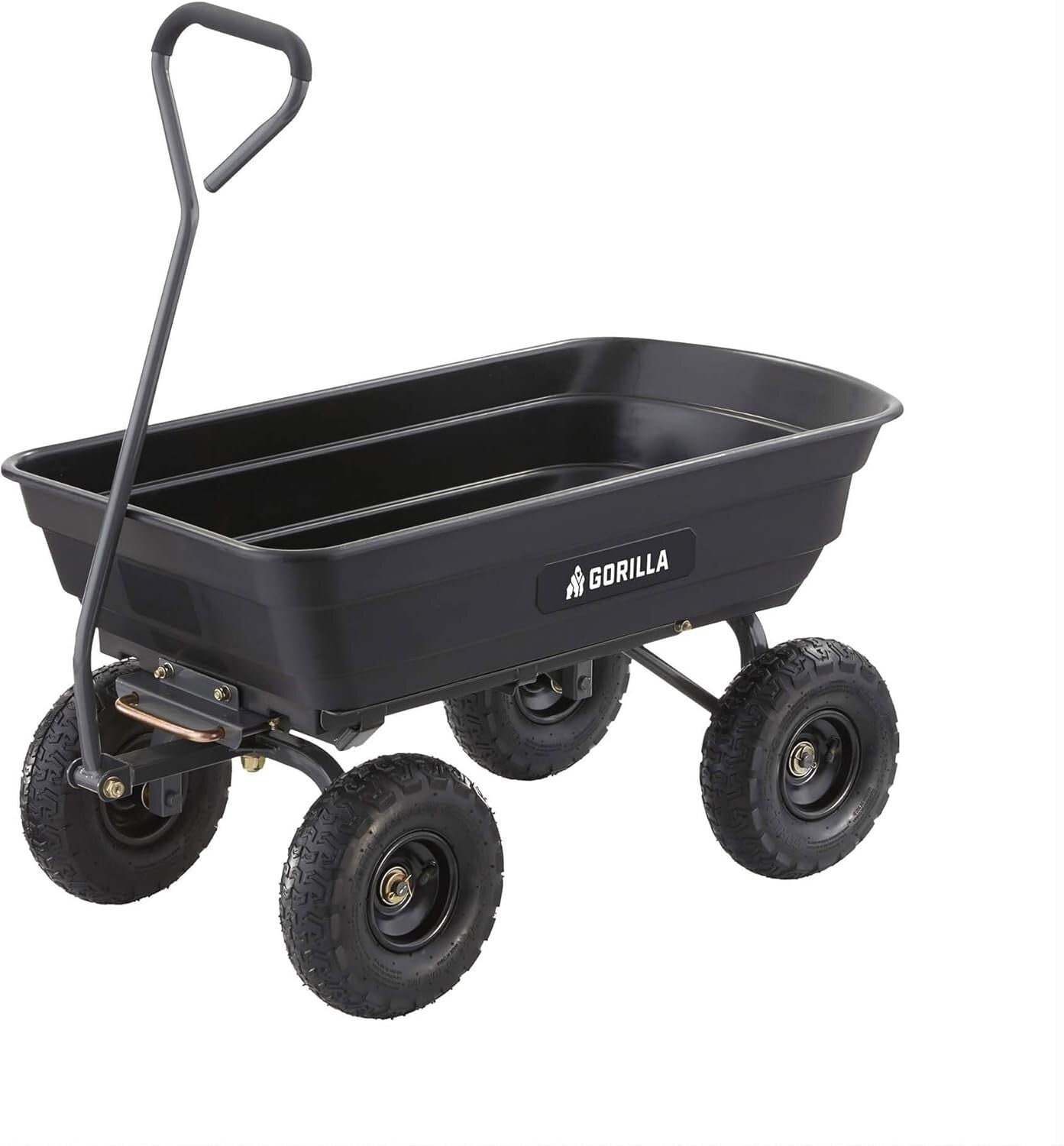 Durable Utility Garden Cart with Pneumatic Tires - Effortless Hauling Solution