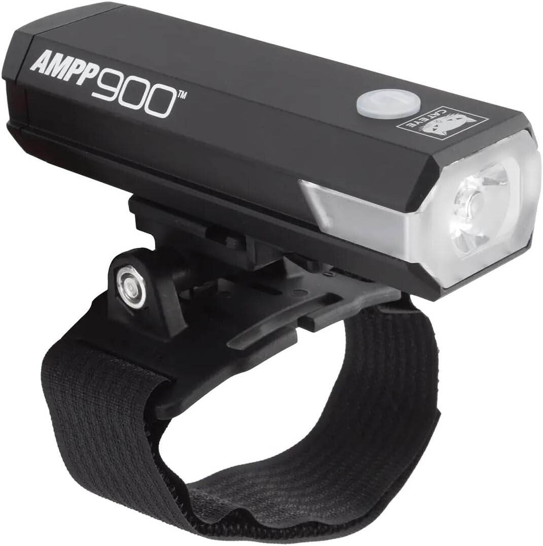 Durable AMPP USB Rechargeable Bike Light - Adjustable Mount & Long Battery Life