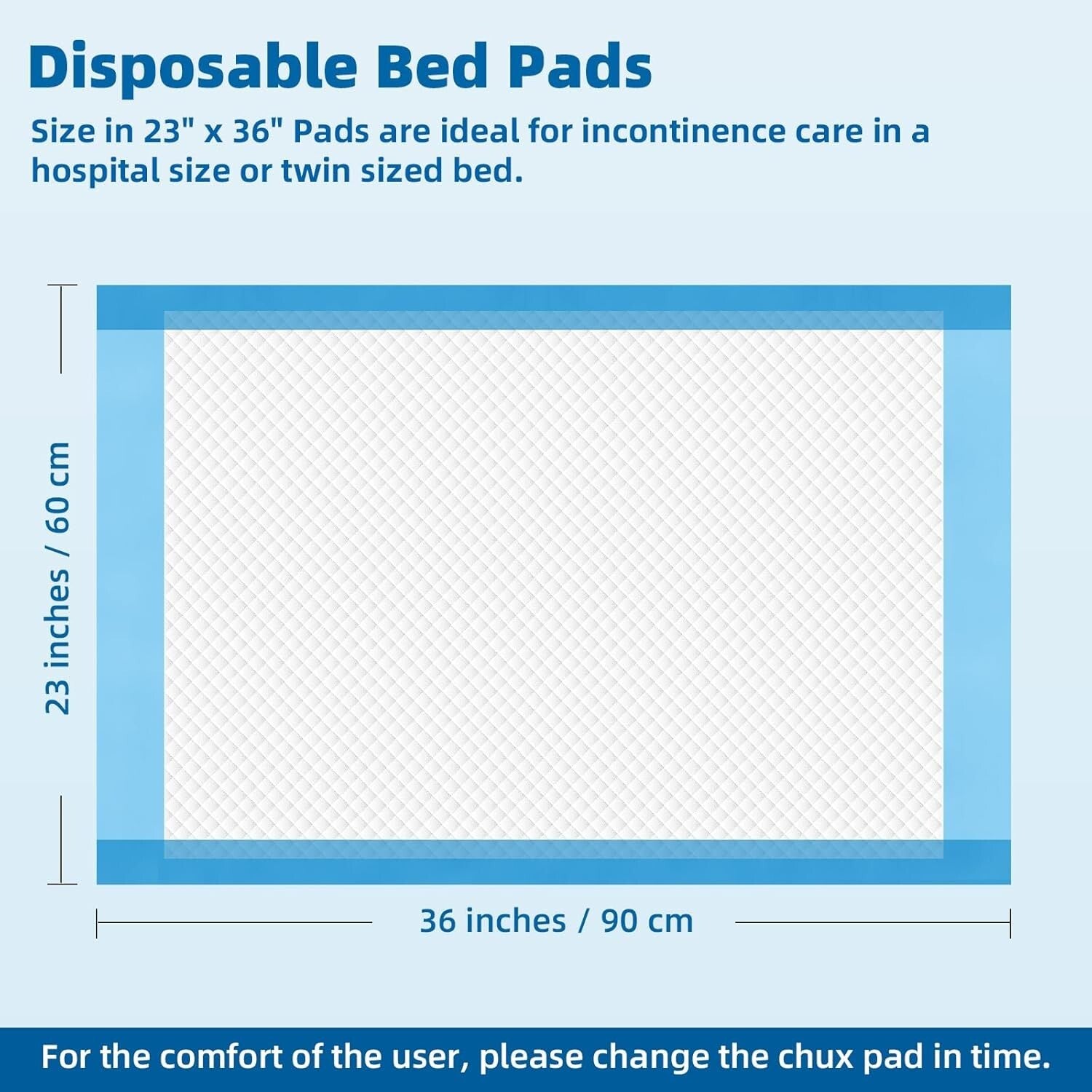 Value Pack 150 Leakproof Disposable Bed Pads - Ideal for Incontinence & Training