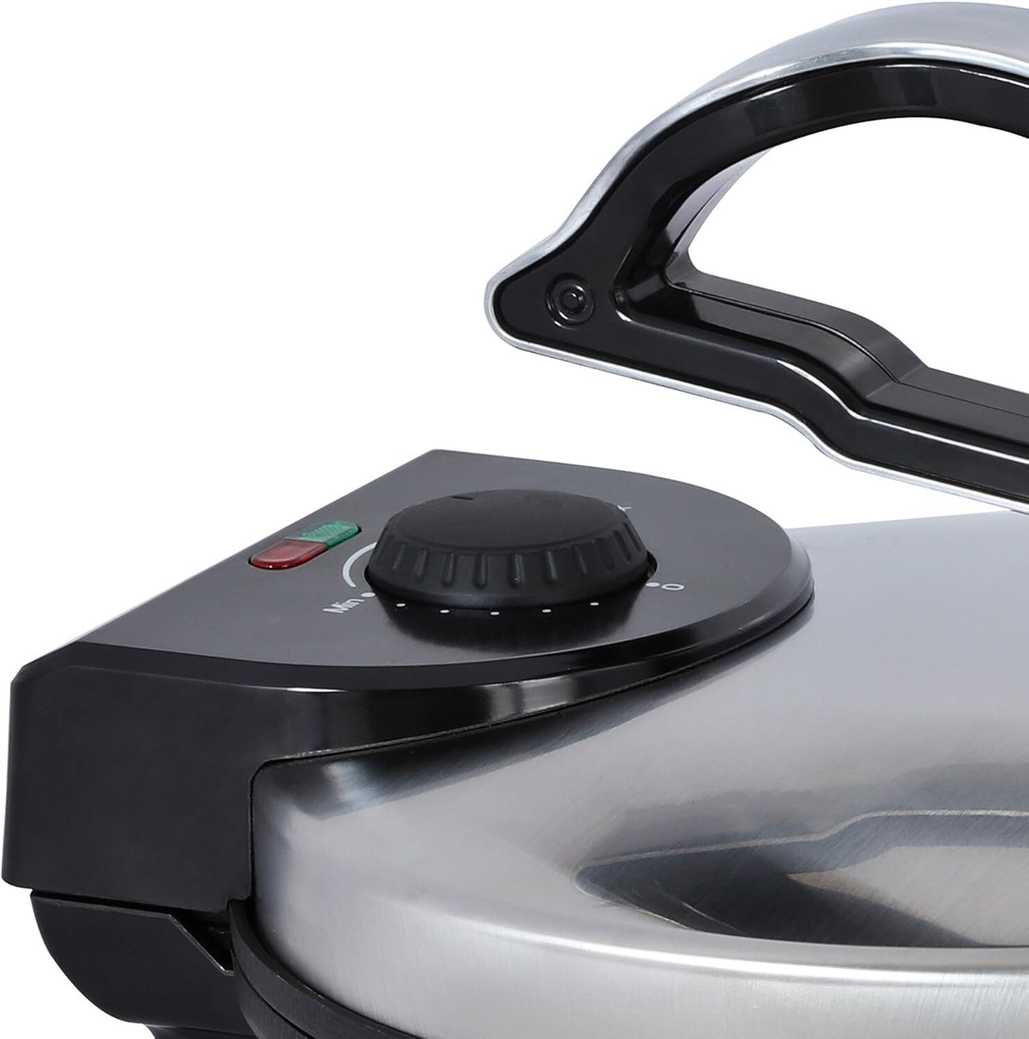 Electric Tortilla Maker - Non-Stick, 10-Inch, Brushed Stainless Steel Finish