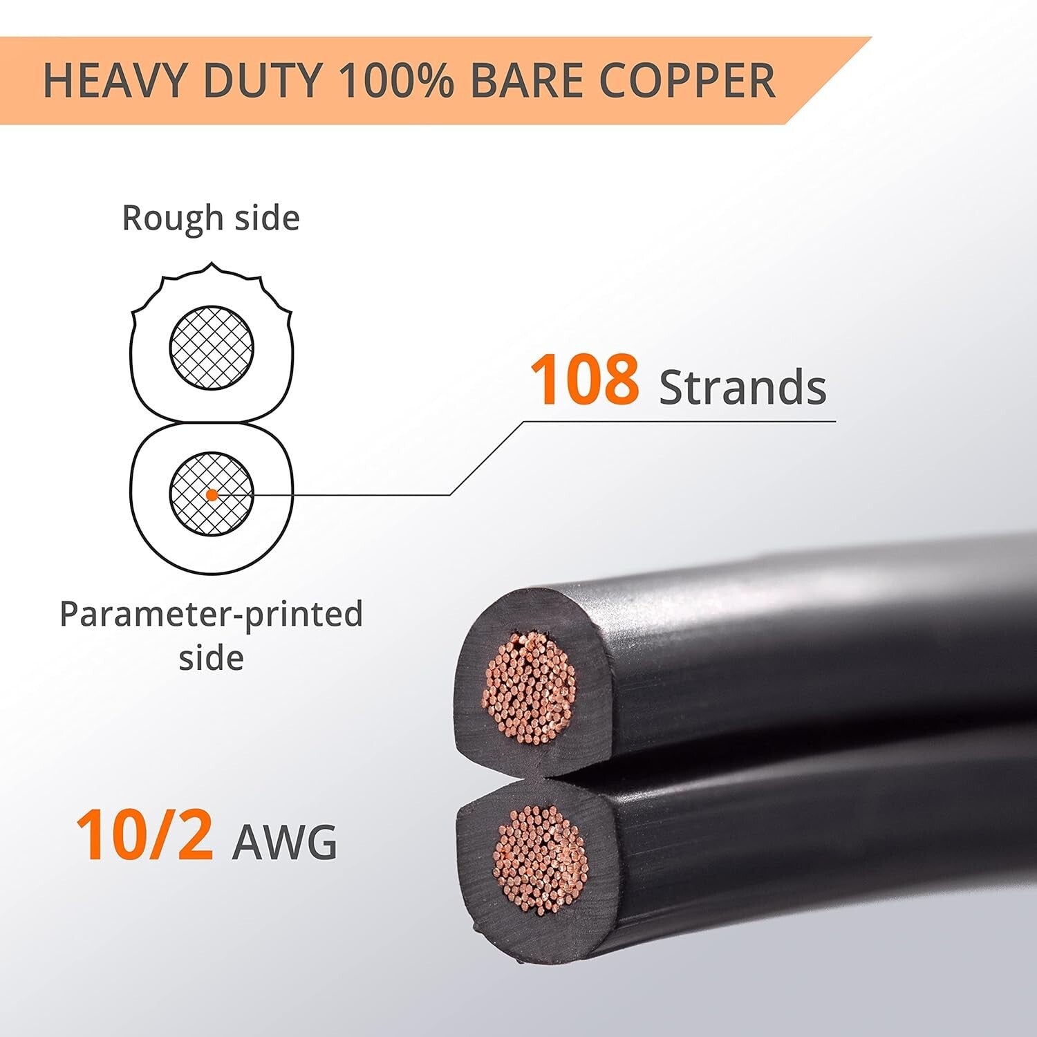 Durable 10-Gauge Copper Landscape Wire Kit - 200ft Direct Burial Safety Standard