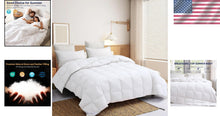 Load image into Gallery viewer, Extra-Soft Noiseless Down Comforter Queen - 400 Thread Count White Elegance