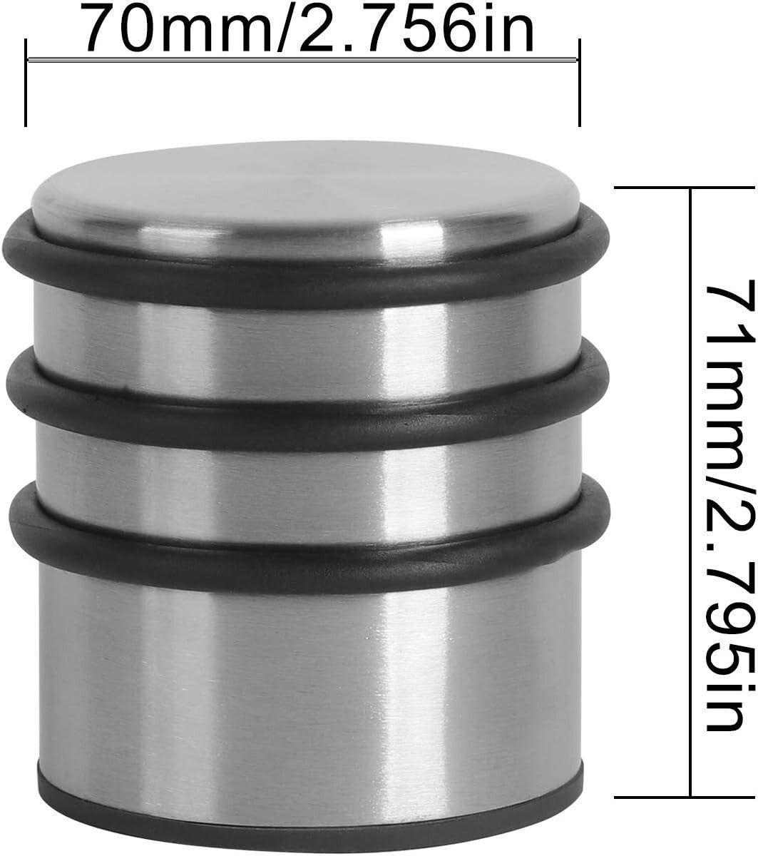 Multi-Surface Heavy Duty Door Stopper Set - Easy Install, No Drilling Required