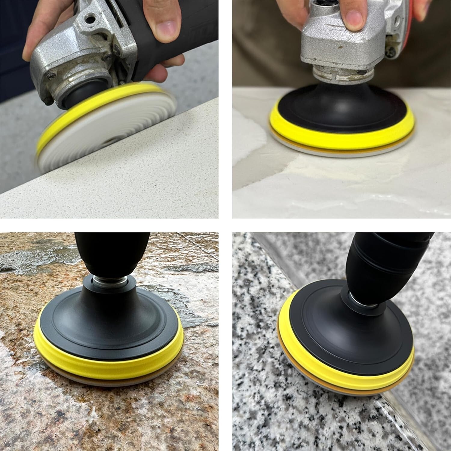 Wet/Dry Diamond Polishing Pads Kit with 11 Pieces for Polishing Stone Surfaces